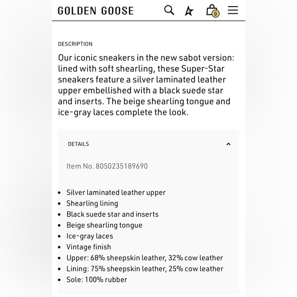 Golden Goose Super Star Sabot | Size 37 | NIB - Picture 13 of 13